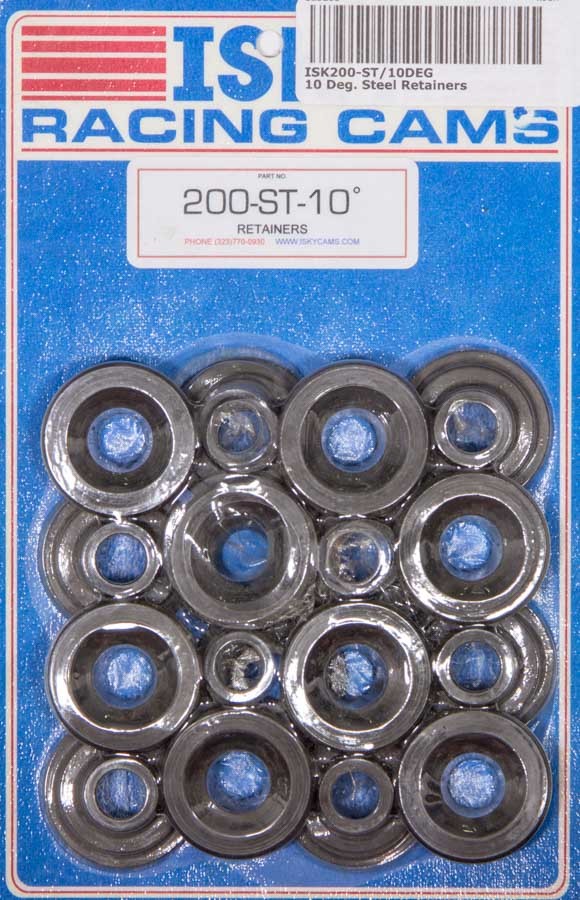 Isky Cams 10 Deg. Steel Retainers 200ST10Deg