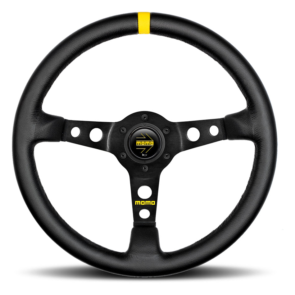 Momo Automotive Accessories MOD 07 Steering Wheel Black Leather MOMR1905/35L
