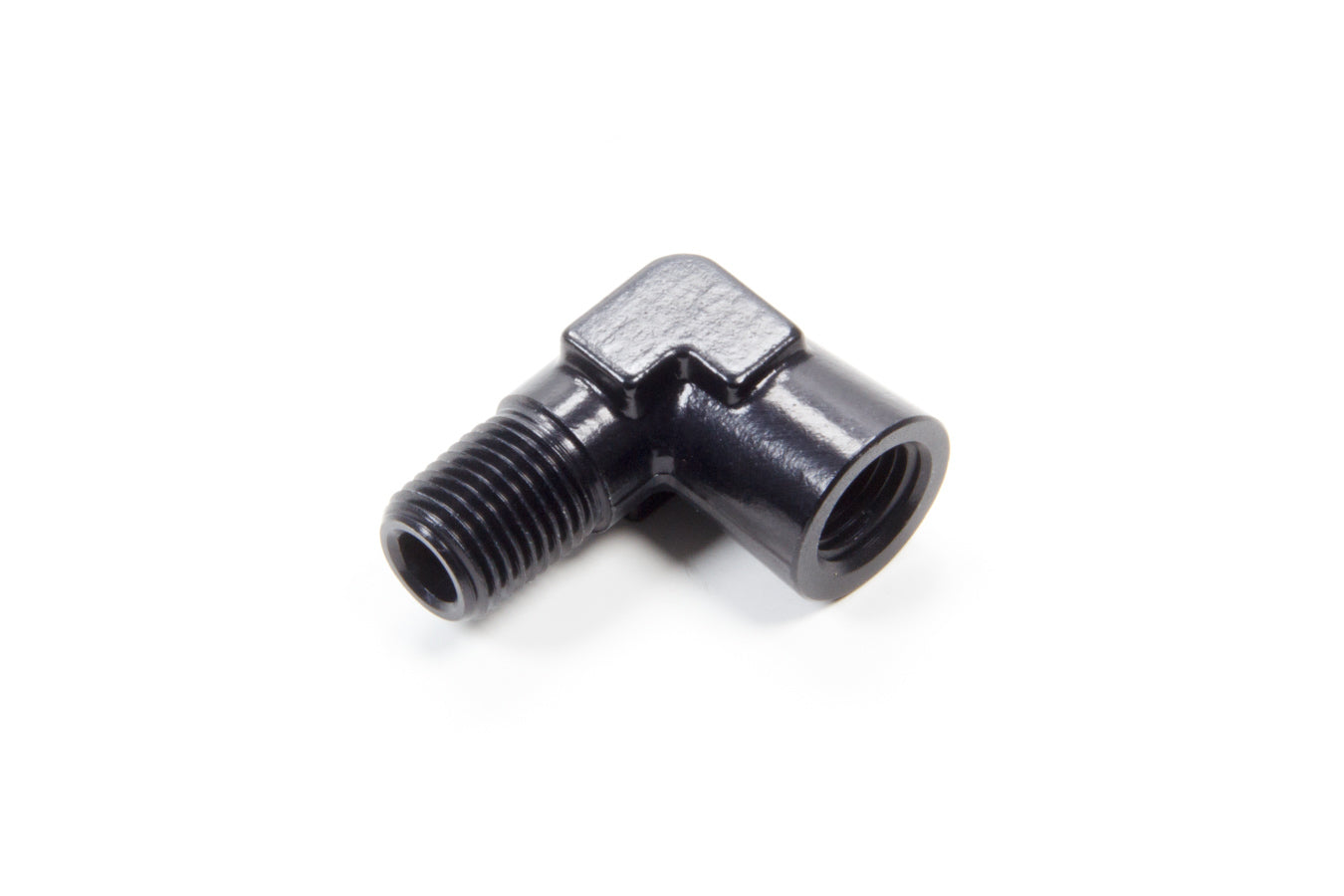 Aeroquip 1/4in 90 Deg Elbow Female/Male Black FCM5148