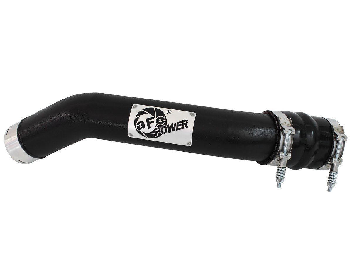 Afe Power BladeRunner 3in Aluminum Hot Charge Pipe Black MPN AFE46-20148-B For Ford Fullsize Truck 2011-16