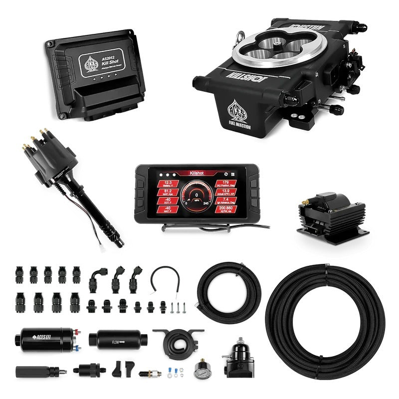 Aces Fuel Injection Killshot EFI Master Kit Black 255 In-line Pump AFIAS2012B-MK1-D