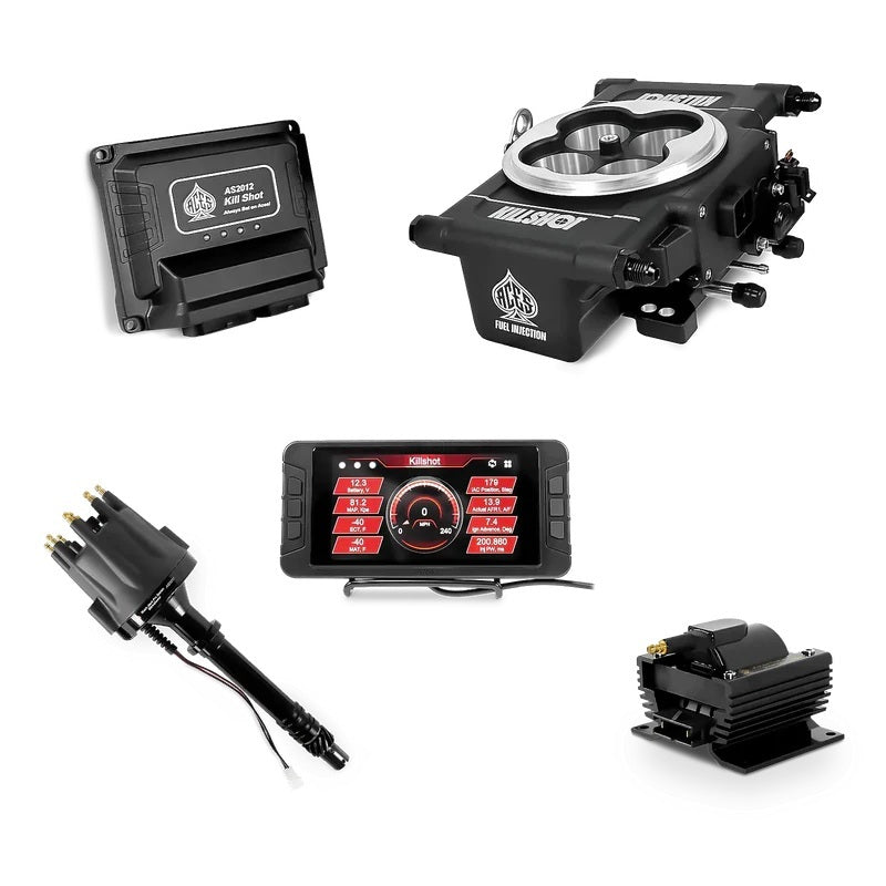 Aces Fuel Injection Killshot EFI Top End Kit Black SBC/BBC AFIAS2012B-TEK1