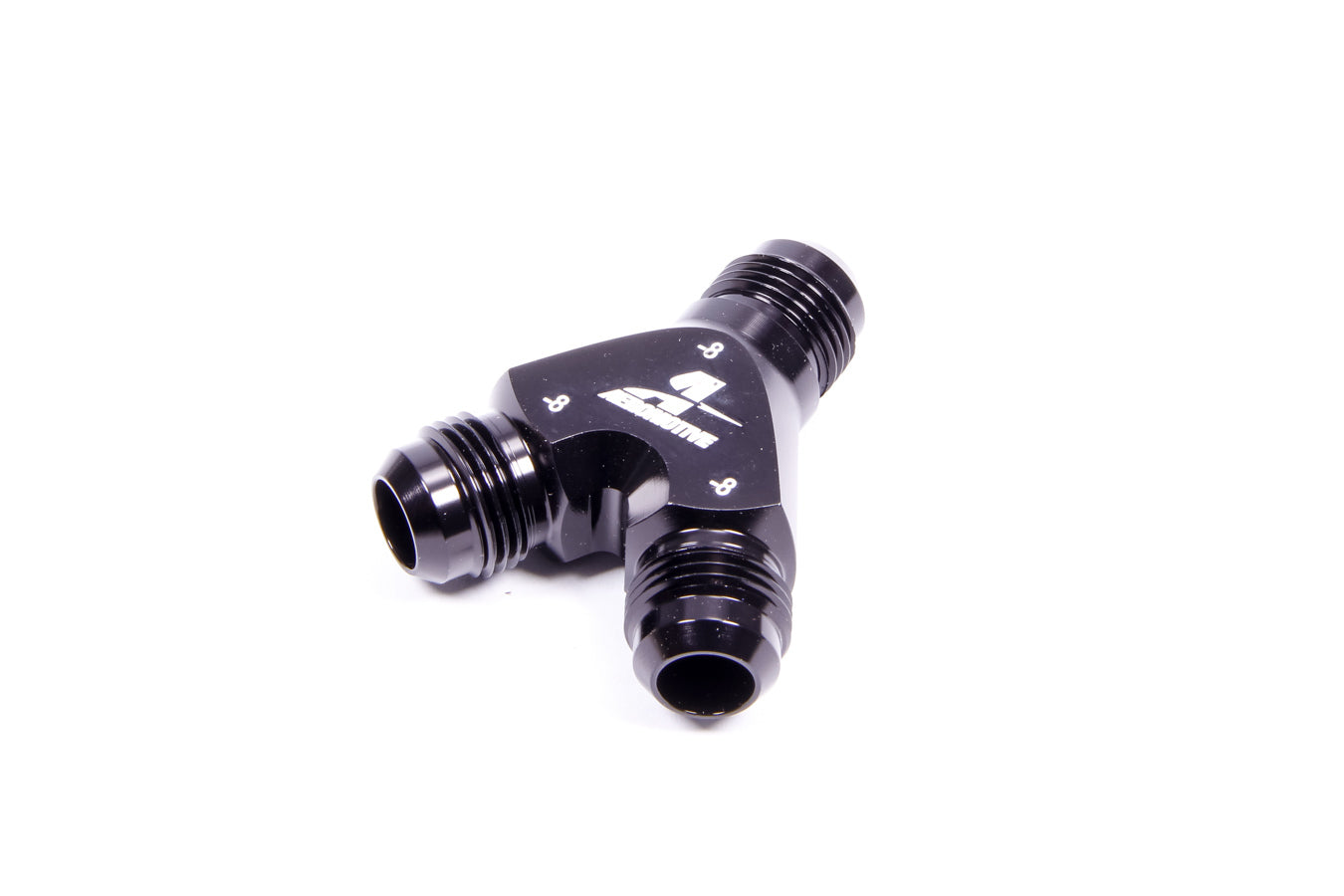 Aeromotive Y-Block Fitting - 8an to 2x -8an MPN AFS15674