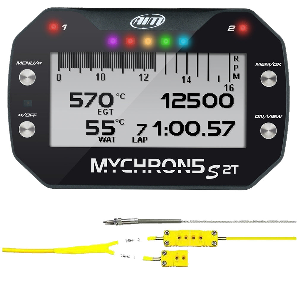 Aim Sports MyChron 5S 2T w/ EGT & Water Temp MPN AIMXD2M5S2TEGTRM1011U