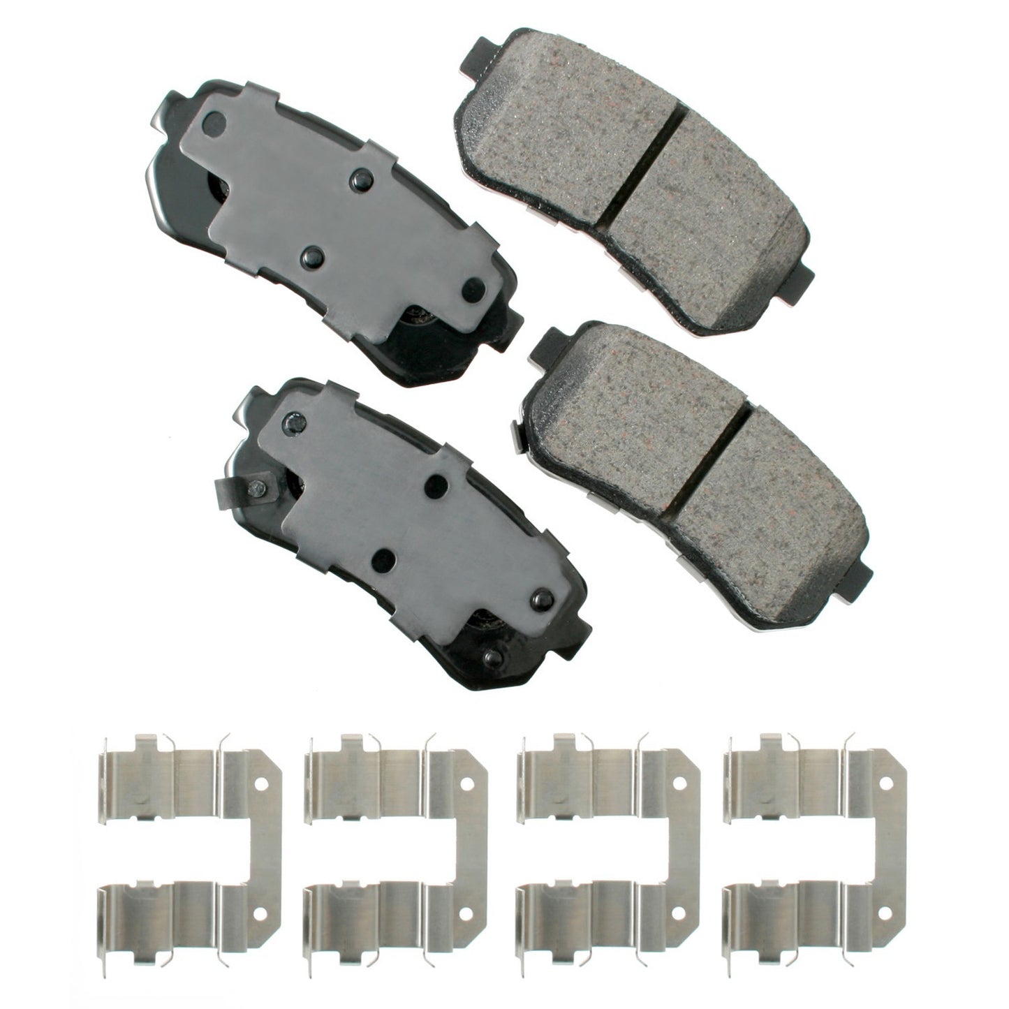 Akebono Brake Corporation ProACT Ultra-Premium Bra ke Pads - Rear ACT1398
