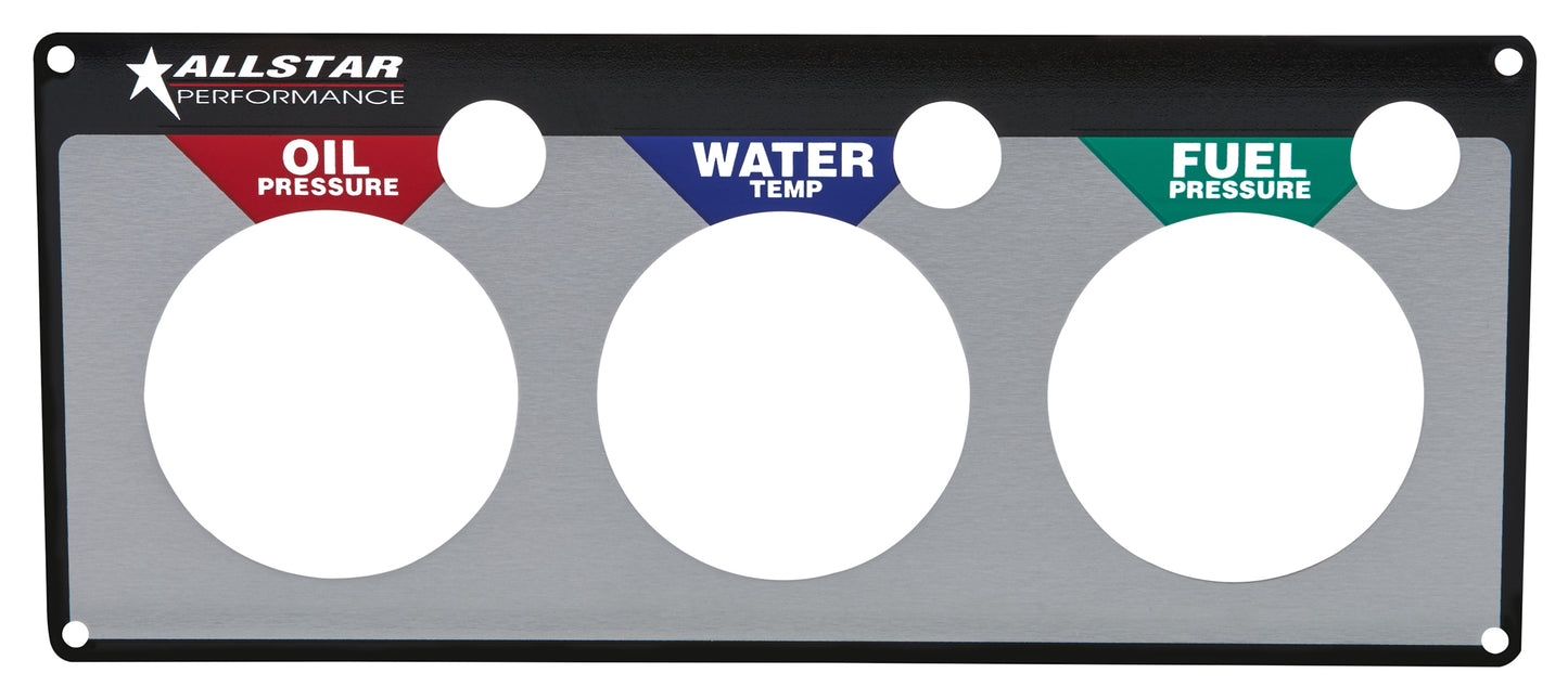Allstar Performance Repl 3 Gauge Panel OP/WT/FP MPN ALL80127