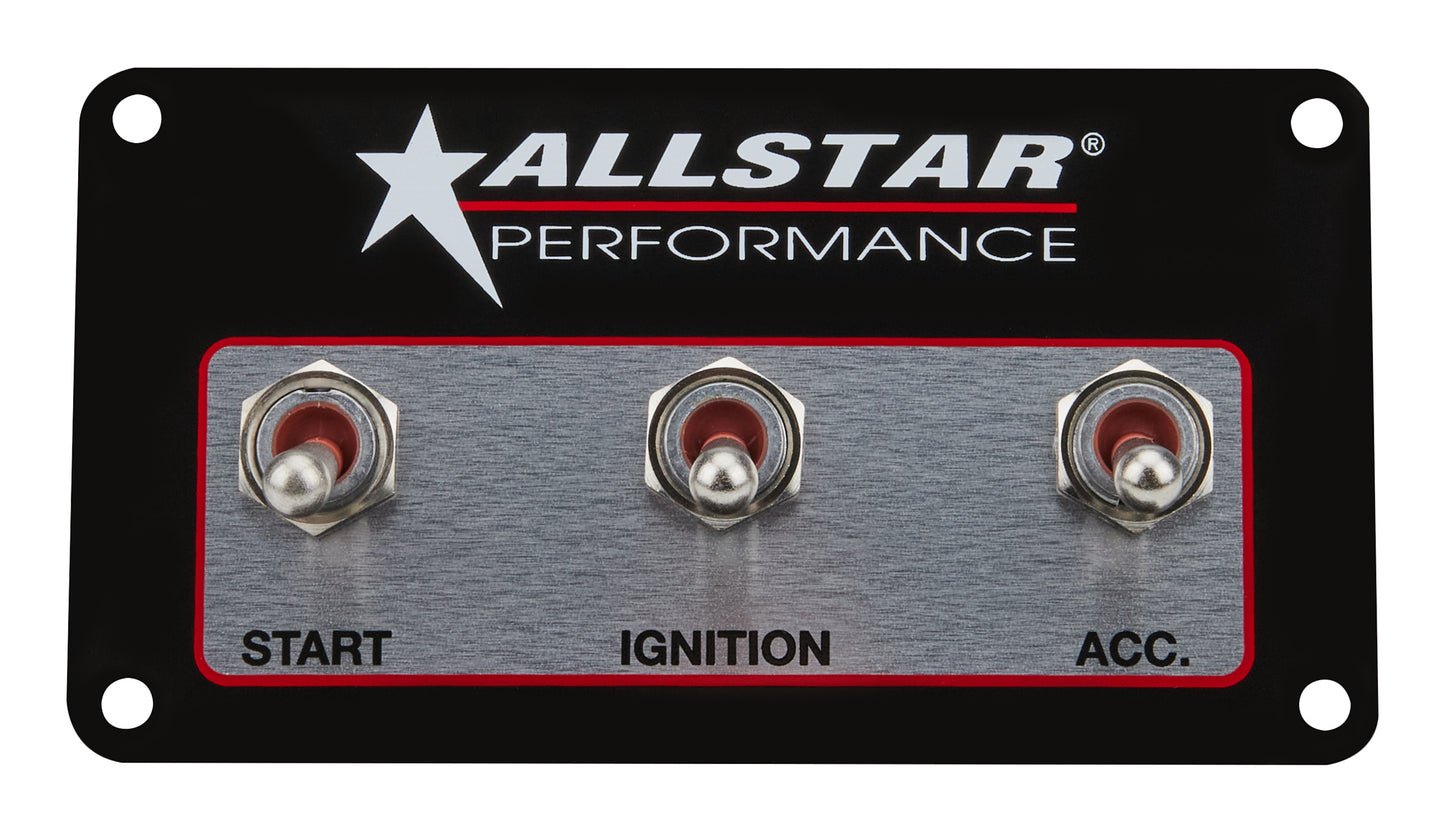 Allstar Performance Weatherproof Switch Panel Three Switches ALL80165