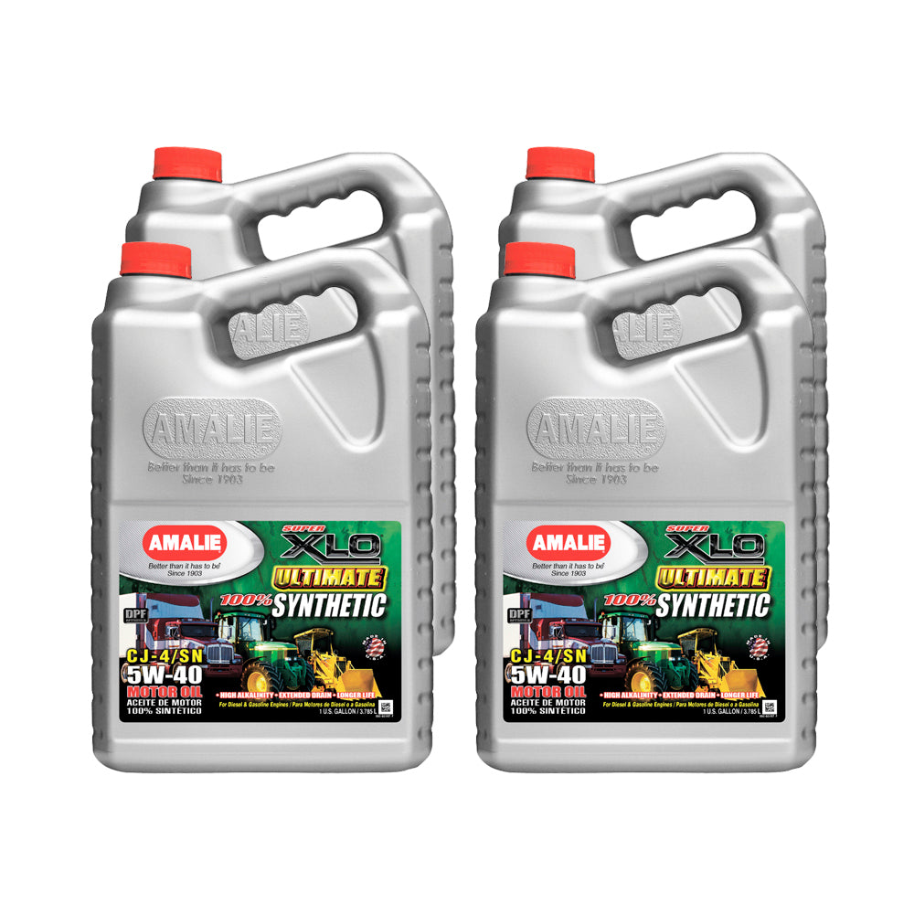 Amalie XLO Ultimate Full Synthe ti 5w40 Oil Case 4x1 Gal 160-60197-36