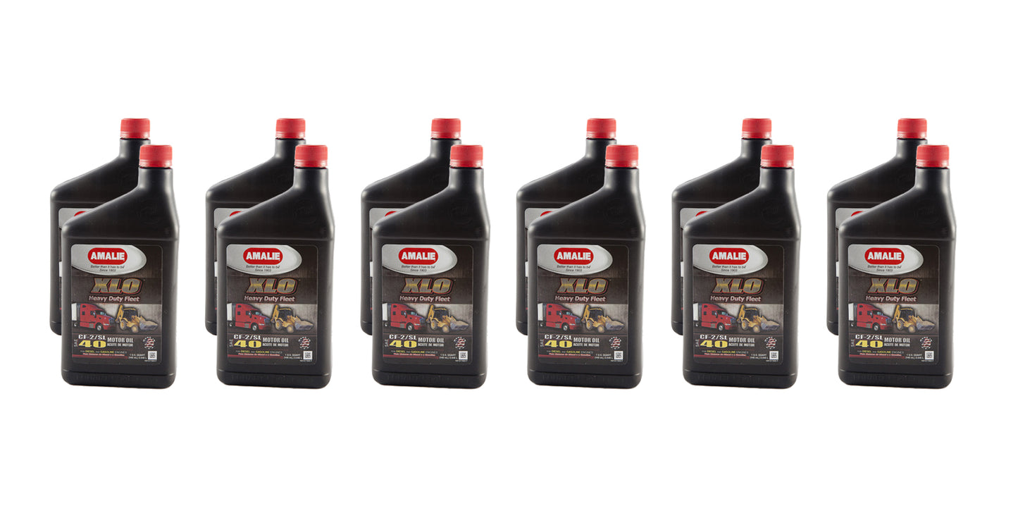 Amalie XLO Heavy Duty Fleet 40w Oil Case 12 x 1 Quart 160-61746-56