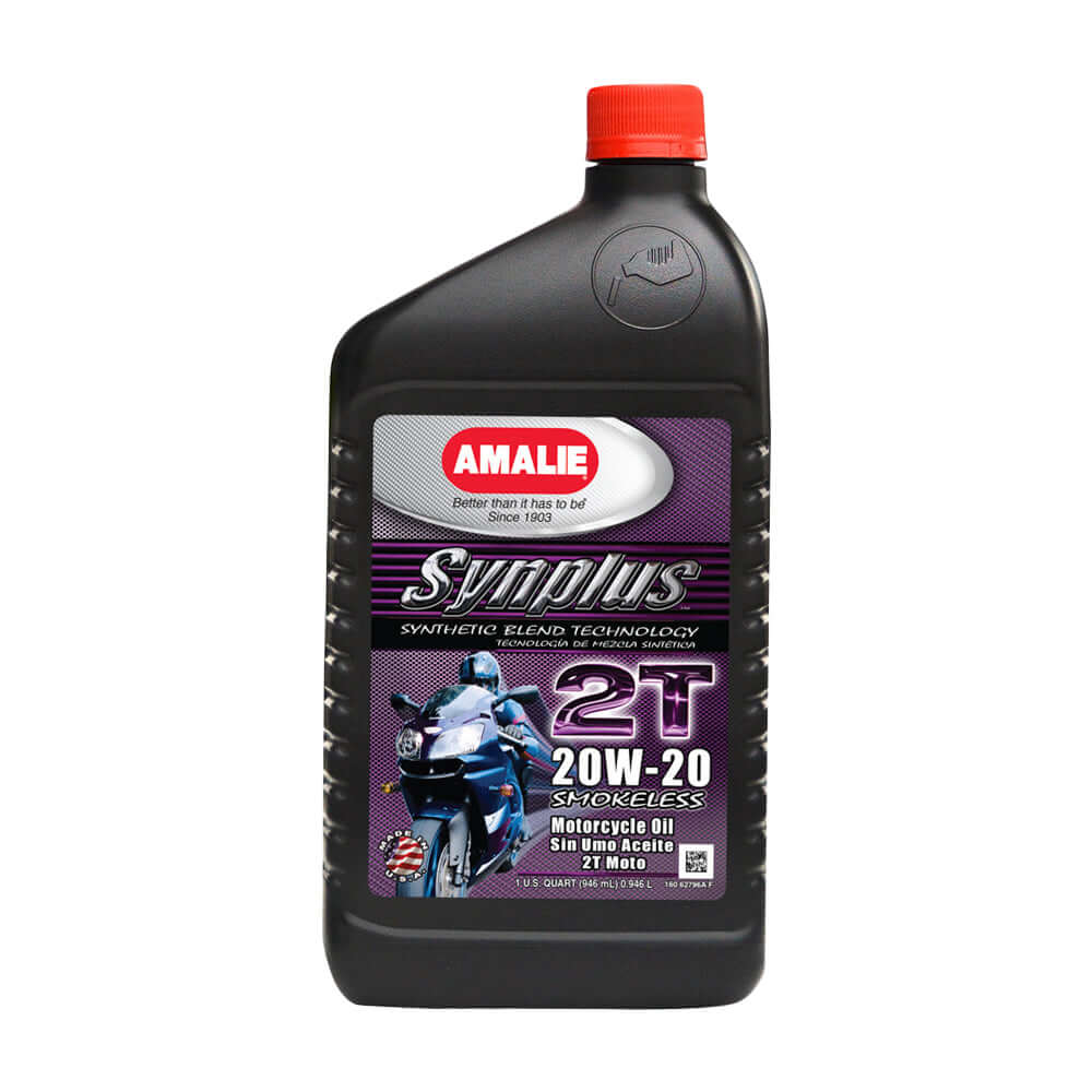 Amalie Synplus Blend 2T Motor cycle Oil Case 12 x 1Qt 160-62796-56