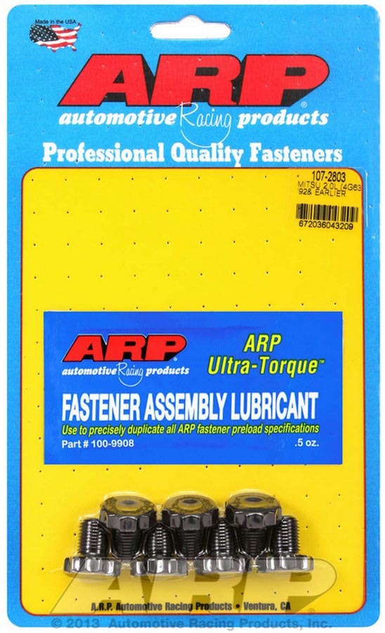 Arp Flywheel Bolt Kit - Mitsubishi 2.0L 4G63 EVO MPN ARP107-2803 For Mitsubishi