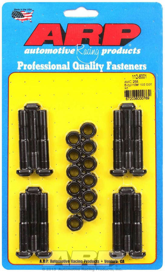 Arp AMC Rod Bolt Kit - Fits 258 MPN ARP112-6001 For AMC