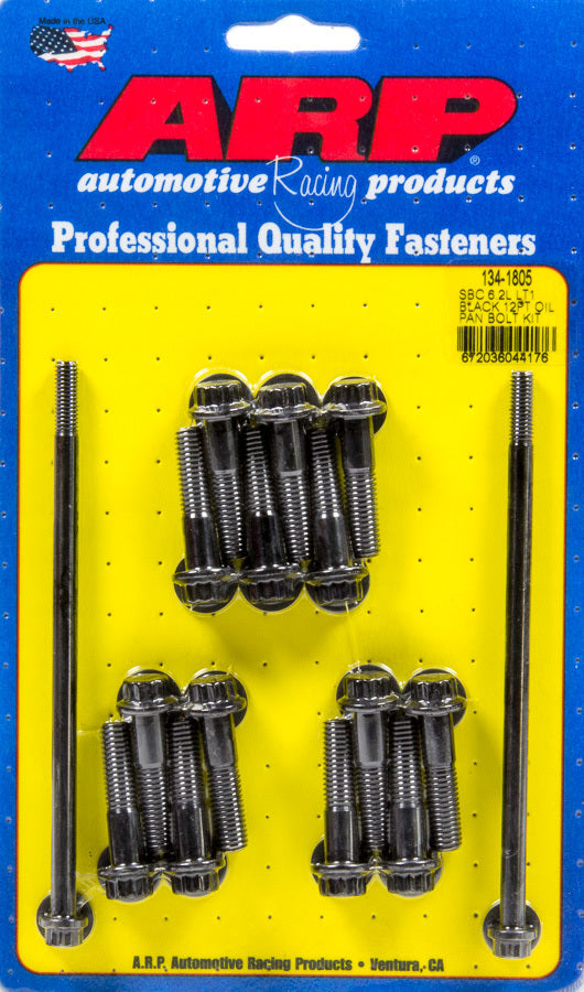 Arp Oil Pan Bolt Kit - GM LT1 6.2L 12pt MPN ARP134-1805 For GM GenV LT-Series