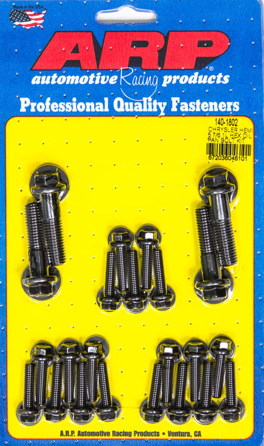 Arp Oil Pan 6pt Bolt Kit Mopar 5.7L/6.1L Hemi MPN ARP140-1802 For Mopar Gen III