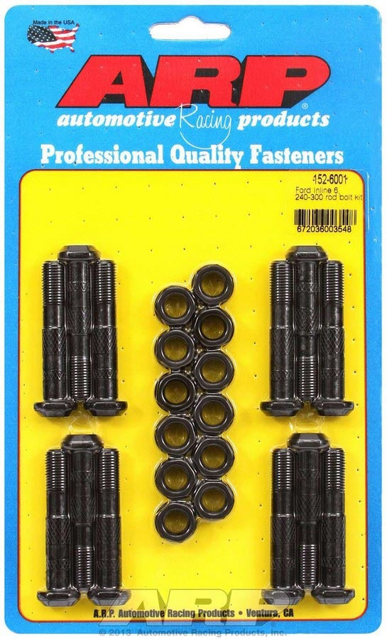 Arp Ford Rod Bolt Kit - Fits 240-300 Inline 6 MPN ARP152-6001 For Ford