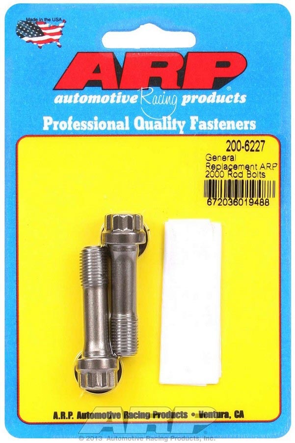Arp Replacement Rod Bolt Kit 3/8 (2) MPN ARP200-6227 For Universal use
