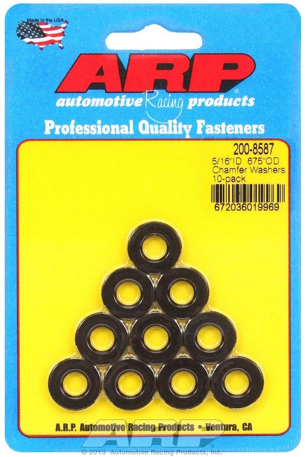 ARP Black Washers - 5/16 ID x .675 OD (10) ARP200-8587