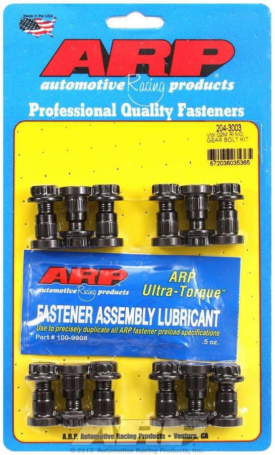 Arp Ring Gear Bolt Kit 12pt 9mm x 1.0 x 1.100 VW 020 MPN ARP204-3003 For Volkswagen