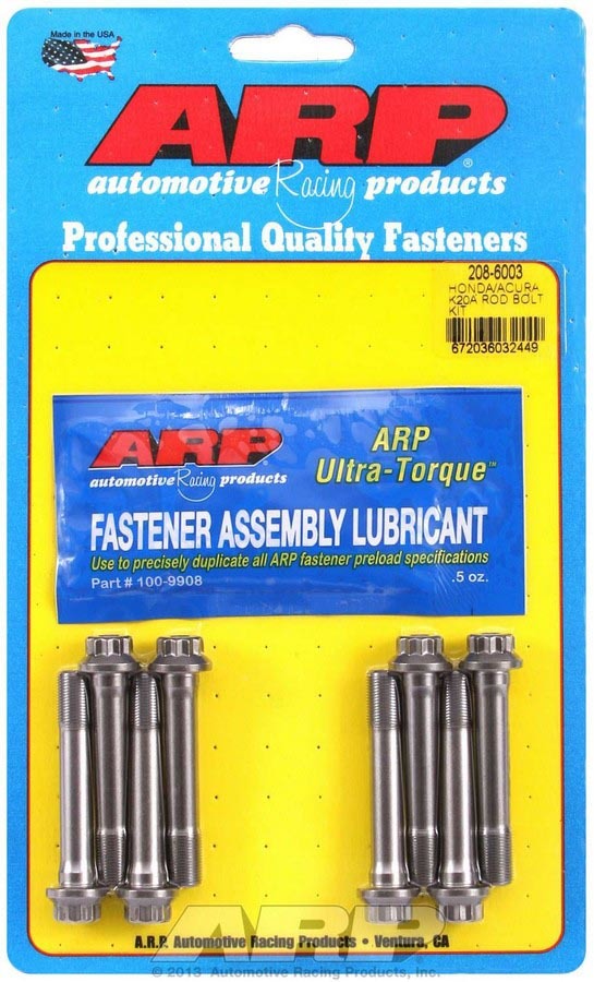 Arp Rod Bolt Kit - Honda / Acura K20A MPN ARP208-6003 For Honda