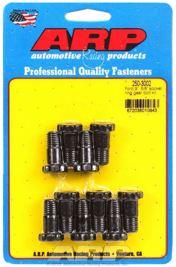 Arp Ford 9in Ring Gear Bolt Kit .940 UHL MPN ARP250-3002 For Ford