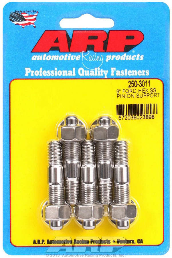 Arp Ford 9in S/S Pinion Support Stud Kit 6pt. MPN ARP250-3011 For Ford