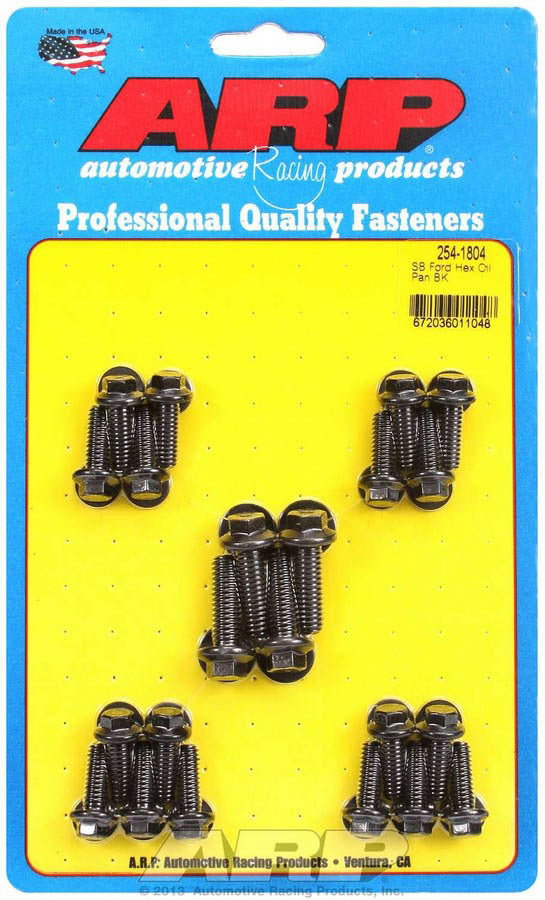 Arp SBF 6pt Oil Pan Bolt Kit MPN ARP254-1804 For Ford