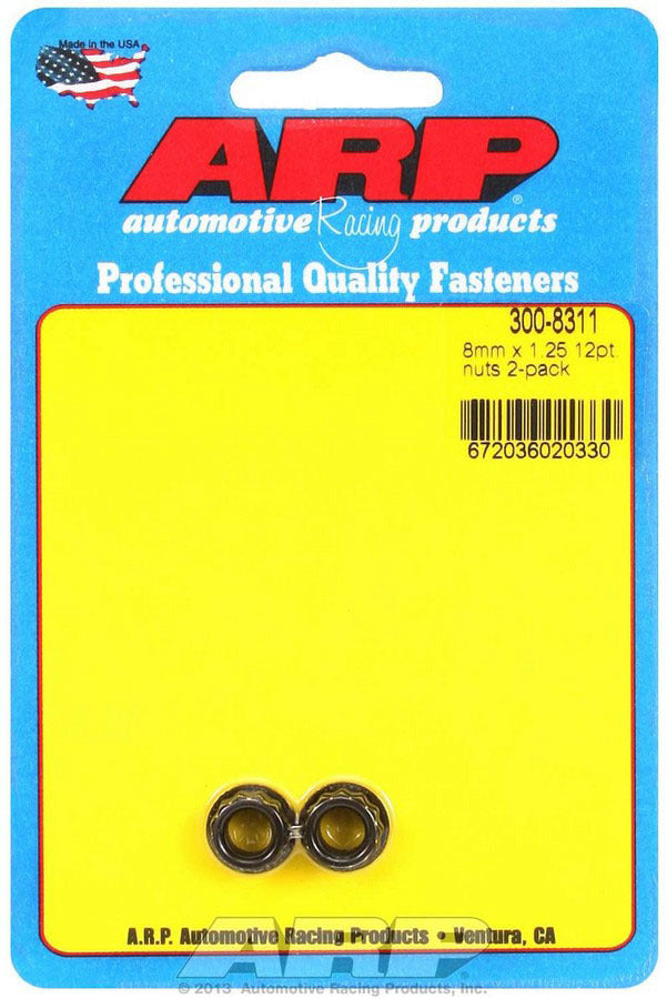 ARP 8mm x 1.25 12pt. Nuts (2) ARP300-8311