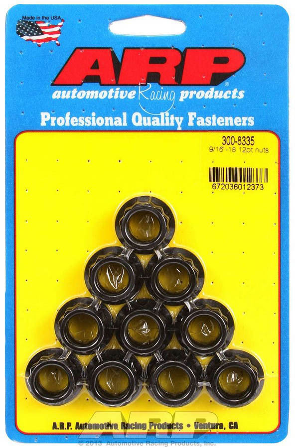 Arp 9/16-18 12pt. Nuts (10) MPN ARP300-8335