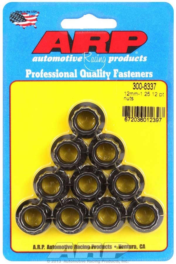 Arp 12mm x 1.25 12pt. Nuts (10) MPN ARP300-8337