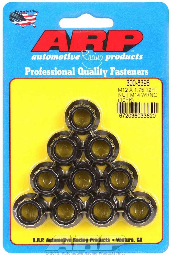 Arp 12mm x 1.75 12pt. Nuts (10) MPN ARP300-8396