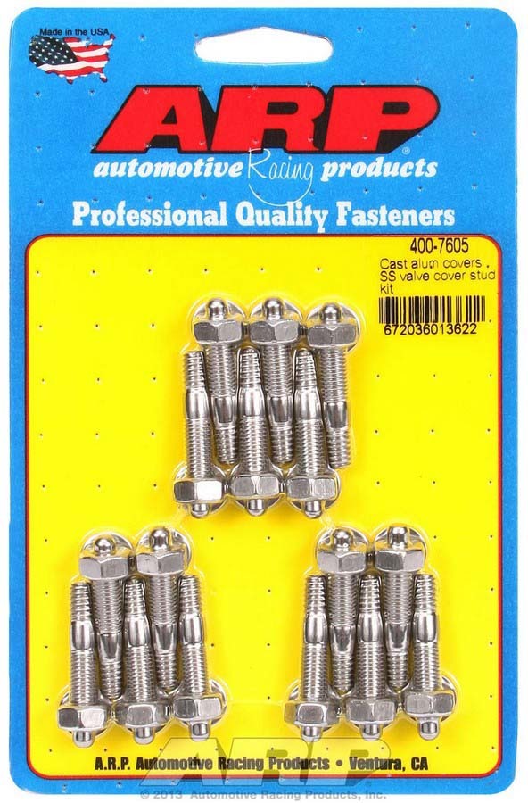 Arp S/S Valve Cover Stud Kit 6pt. (16) MPN ARP400-7605