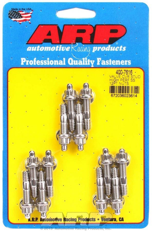Arp S/S Valve Cover Stud Kit 12pt. (12) MPN ARP400-7616