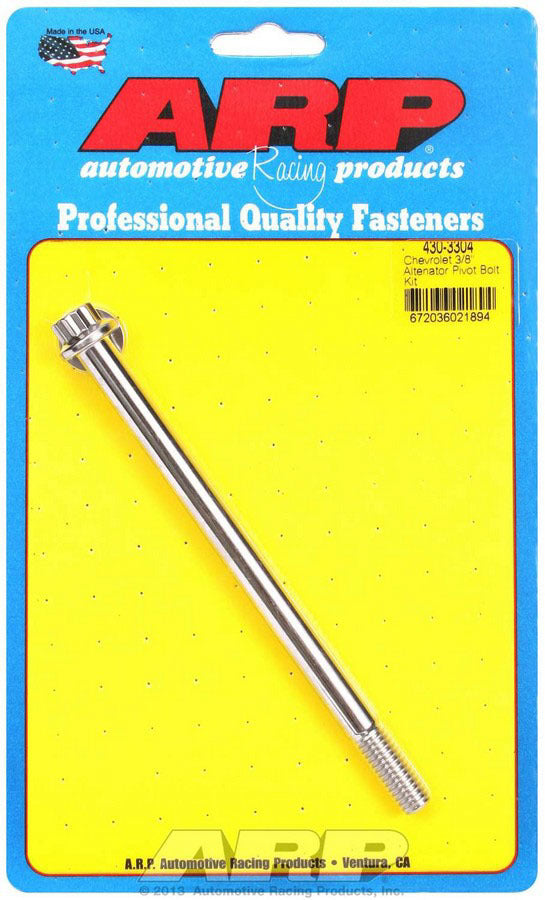 Arp Alternator Pivot Bolt Kit MPN ARP430-3304 For Chevy