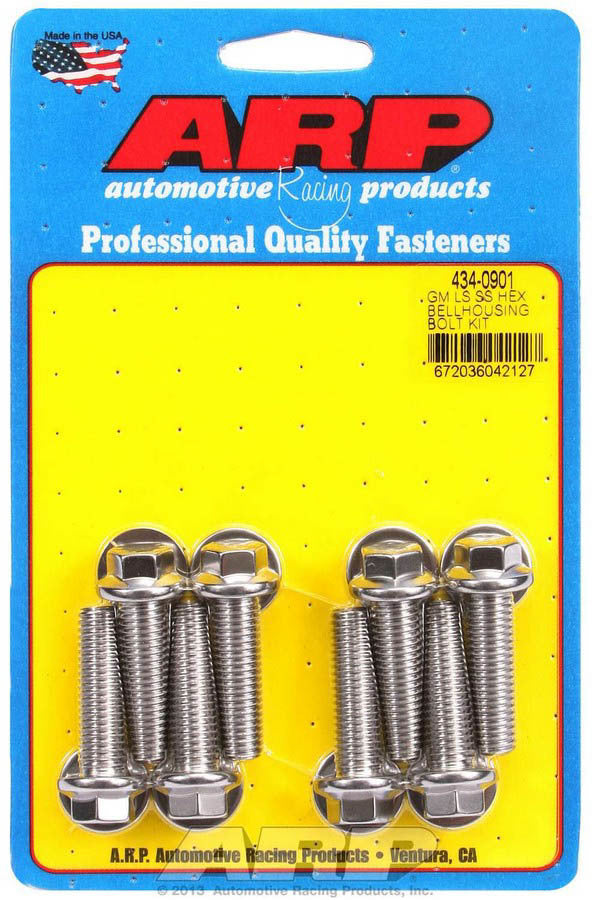 Arp Bellhousing Bolt Kit - 6pt. GM LS MPN ARP434-0901 For GM LS-Series
