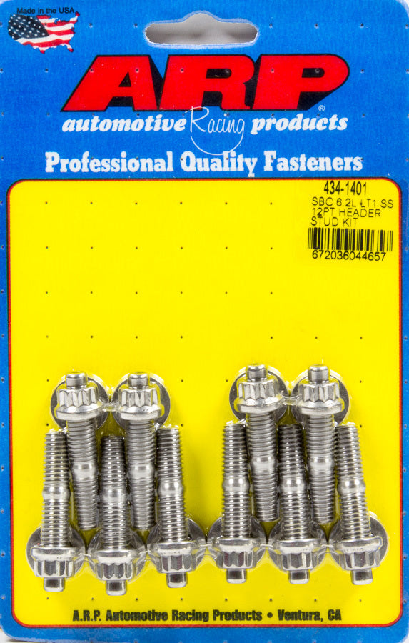 ARP Header Bolt Kit - GM LT1 6.2L 12pt S/S ARP434-1401