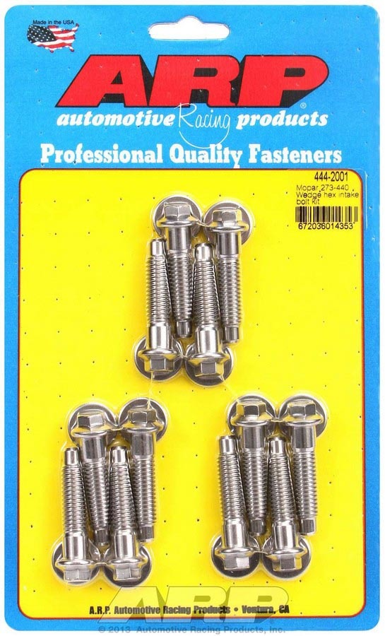 Arp Mopar Intake Bolt Kit 6pt. MPN ARP444-2001 For Mopar