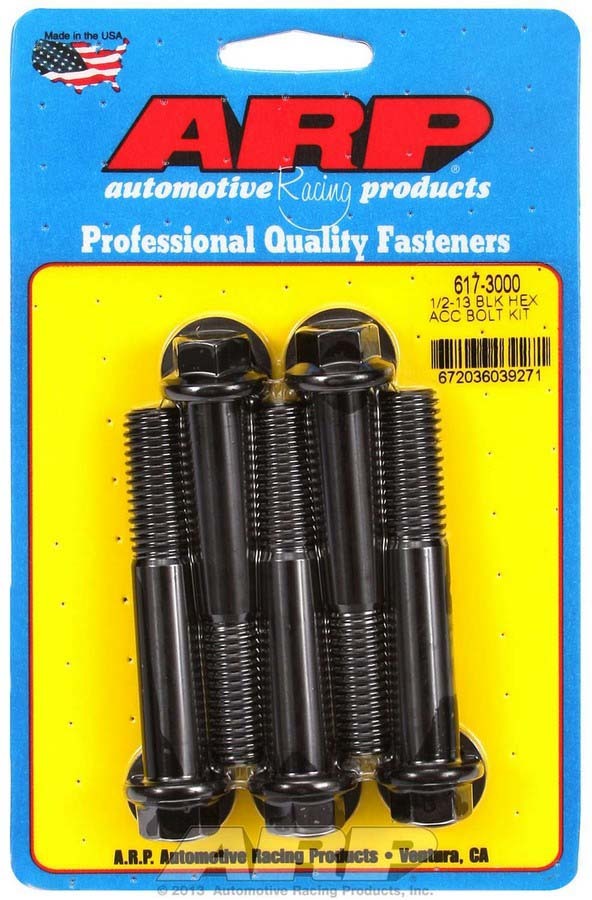 Arp Bolt Kit - 6pt. (5) 1/2-13 x 3.000 MPN ARP617-3000 For Universal use