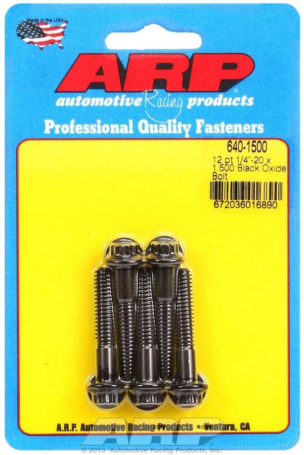 ARP Bolt Kit - 12pt. (5) 1/4-20 x 1.500 640-1500
