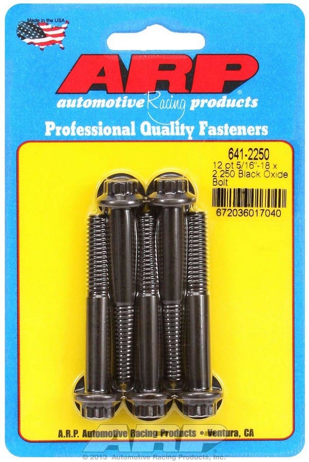 ARP Bolt Kit - 12pt. (5) 5/16-18 x 2.250 641-2250