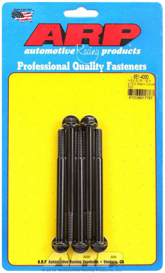 ARP Bolt Kit - 6pt. (5) 5/16-18 x 4.000 ARP651-4000