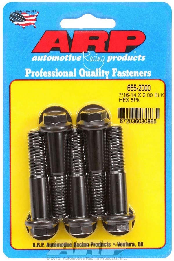 ARP Bolt Kit - 6pt. (5) 7/16-14 x 2.000 655-2000