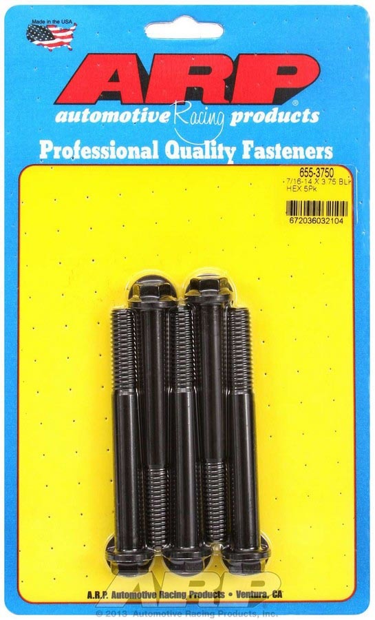 Arp Bolt Kit - 6pt. (5) 7/16-14 x 3.750 MPN ARP655-3750 For Universal use