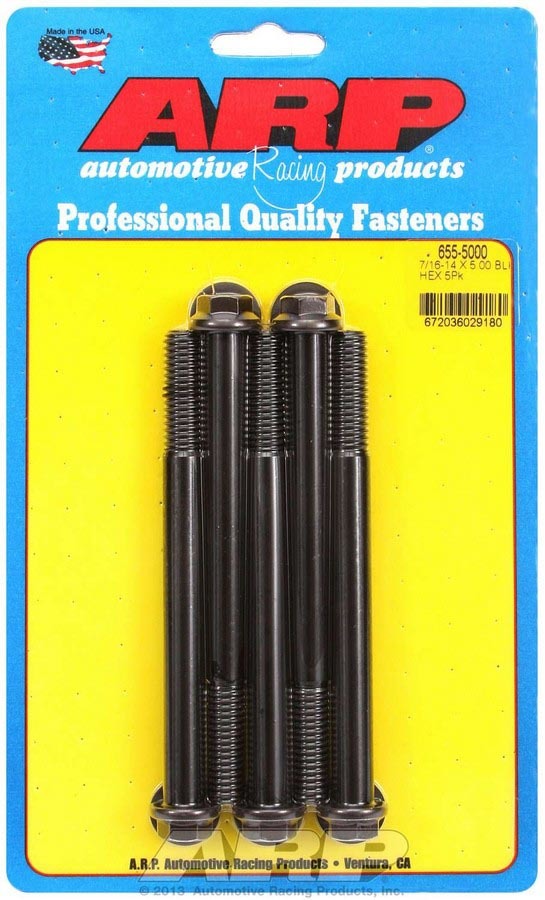 Arp Bolt Kit - 6pt. (5) 7/16-14 x 5.000 MPN ARP655-5000 For Universal use