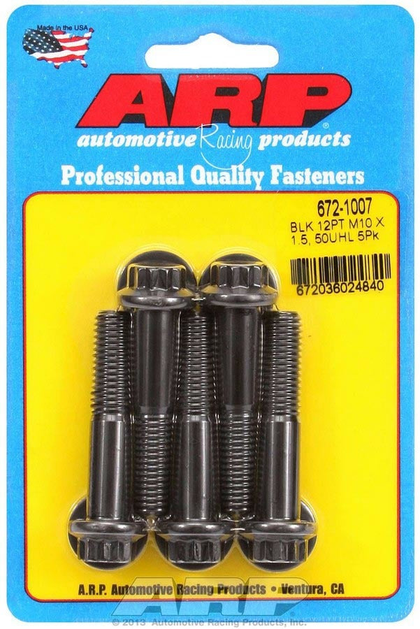 ARP Bolt Kit - 12pt. (5) 10mm x 1.5 x 50mm 672-1007