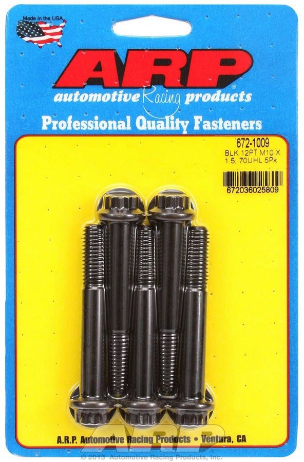 ARP Bolt Kit - 12pt. (5) 10mm x 1.5 x 70mm 672-1009