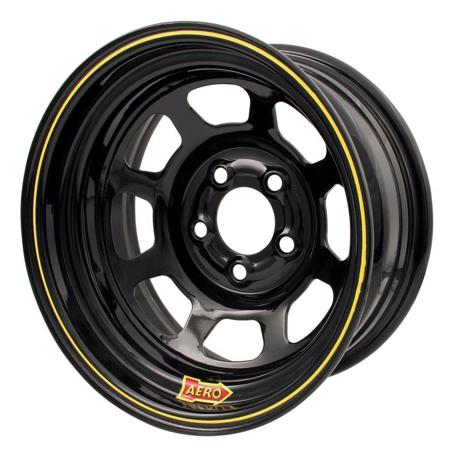 Aero Race Wheels 15x8 4in. 4.75 Black 50-184740