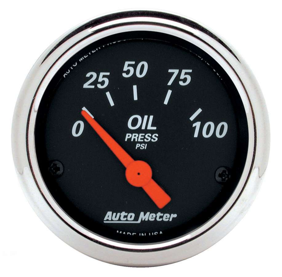 Autometer 2-1/16 D/B Oil Pressure Gauge - 0-100psi 1426