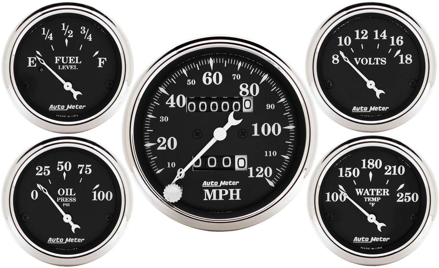 Autometer O/T/B 5-Piece Gauge Kit MPN ATM1708