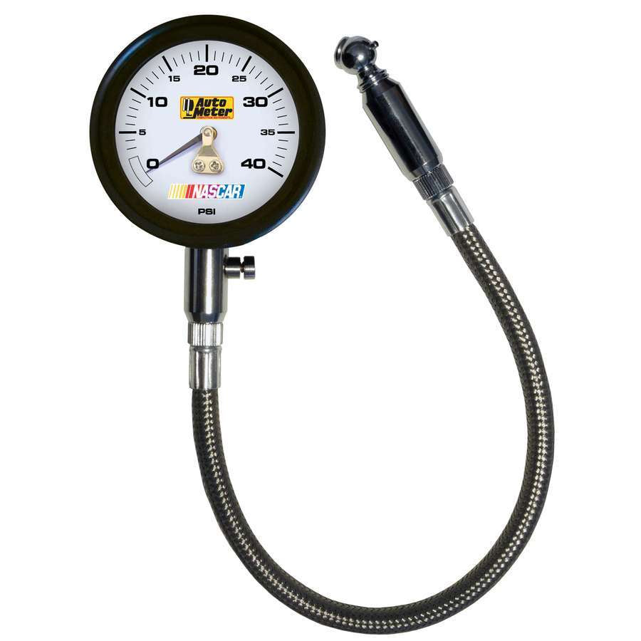 Autometer Tire Pressure Gauge 0-40 PSI Analog w/Bleed Valve 2162