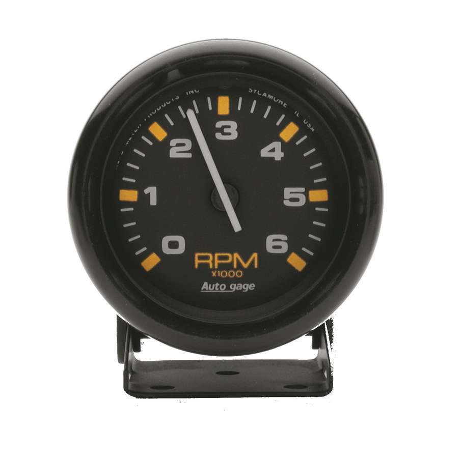 Autometer Black Mini-Tach 6 000 Rp MPN ATM2306